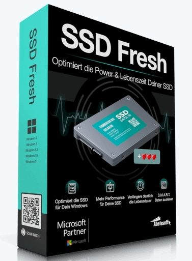 Информация о накопителе Abelssoft SSD Fresh Plus 2025 14.0.56618 Portable by FC Portables