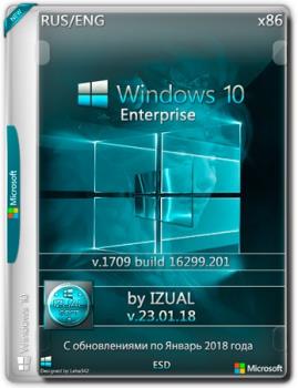 Windows 10 Enterprise 1709 build 16299.201 by IZUAL v.23.01.18 х32