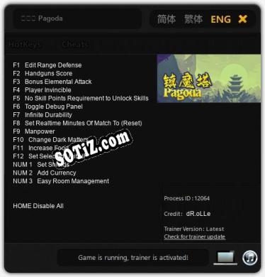 Трейнер для 镇魔塔 Pagoda [v1.0.7]