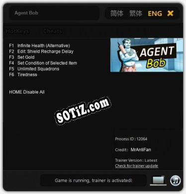 Agent Bob: ТРЕЙНЕР И ЧИТЫ (V1.0.25)