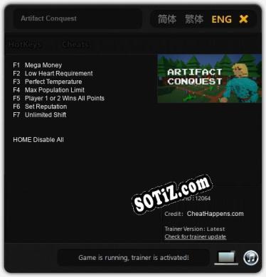 Artifact Conquest: Трейнер +7 [v1.5]