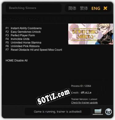 Bewitching Sinners: Трейнер +7 [v1.9]