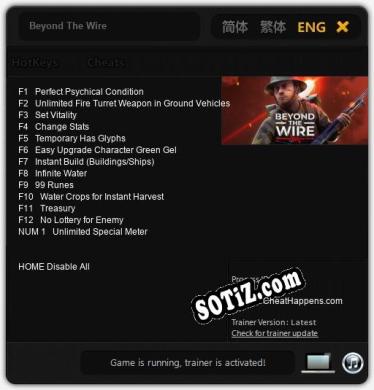 Beyond The Wire: Трейнер +13 [v1.5]