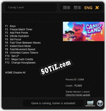 Трейнер для Candy Land [v1.0.3]