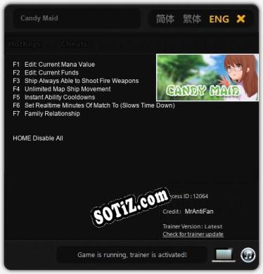 Candy Maid: Трейнер +7 [v1.6]