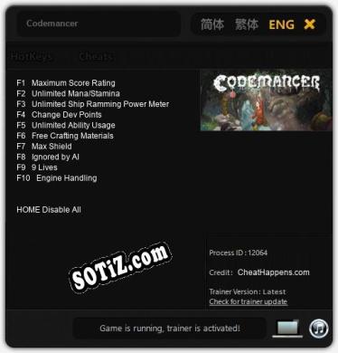 Трейнер для Codemancer [v1.0.3]
