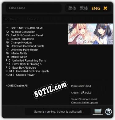 Трейнер для Criss Cross [v1.0.6]