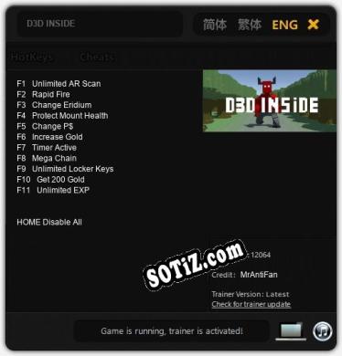 D3D INSIDE: Трейнер +11 [v1.4]