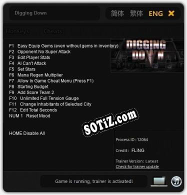 Digging Down: Читы, Трейнер +13 [FLiNG]