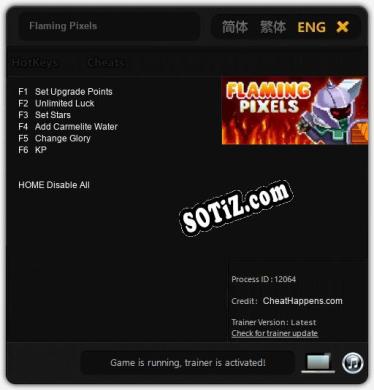 Flaming Pixels: ТРЕЙНЕР И ЧИТЫ (V1.0.76)