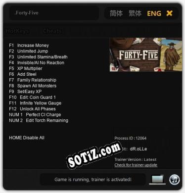 Трейнер для .Forty-Five [v1.0.1]