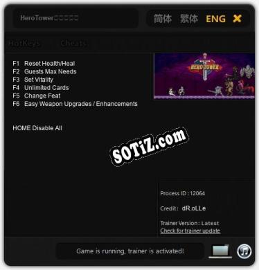 HeroTower（勇者塔）: Трейнер +6 [v1.7]