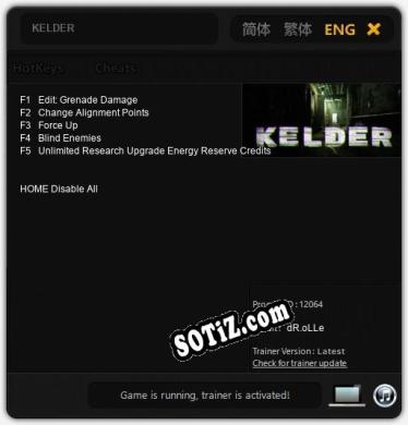 Трейнер для KELDER [v1.0.7]