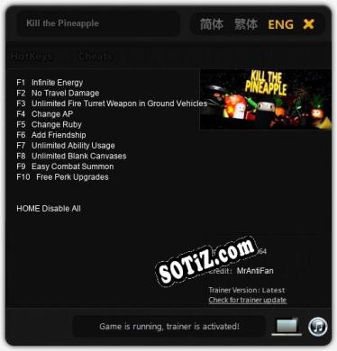 Kill the Pineapple: Читы, Трейнер +10 [MrAntiFan]