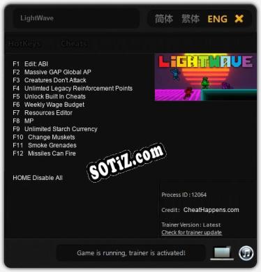 Трейнер для LightWave [v1.0.7]