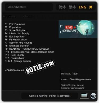 Live Adventure: Читы, Трейнер +13 [CheatHappens.com]
