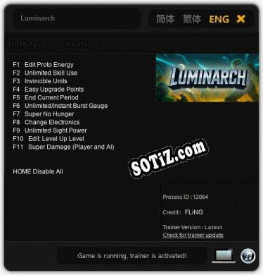 Luminarch: Трейнер +11 [v1.3]