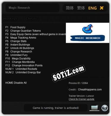 Magic Research: Читы, Трейнер +14 [CheatHappens.com]