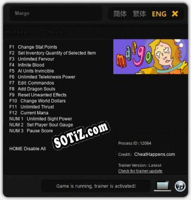 Margo: Трейнер +15 [v1.9]