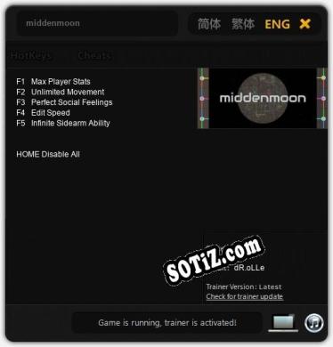 Трейнер для middenmoon [v1.0.2]