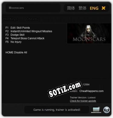 Moonscars: Трейнер +5 [v1.5]