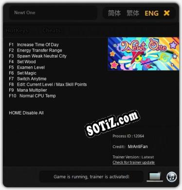 Трейнер для Newt One [v1.0.3]