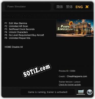 Pawn Simulator: Читы, Трейнер +6 [CheatHappens.com]
