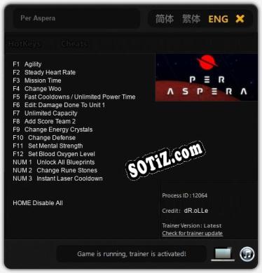 Трейнер для Per Aspera [v1.0.6]