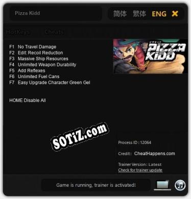 Pizza Kidd: Трейнер +7 [v1.9]