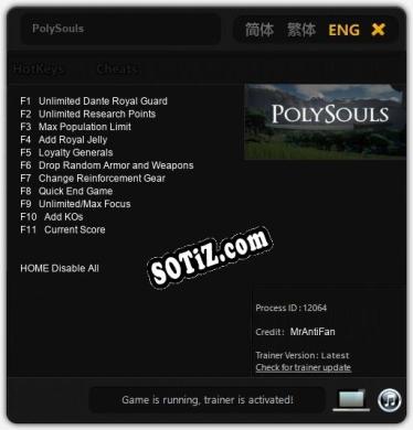 PolySouls: Трейнер +11 [v1.2]