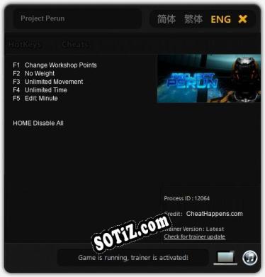 Project Perun: Читы, Трейнер +5 [CheatHappens.com]