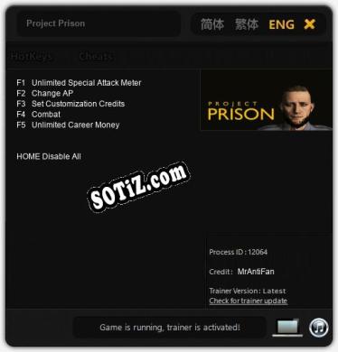 Трейнер для Project Prison [v1.0.4]