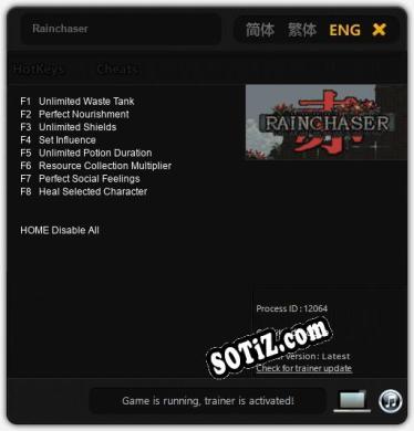 Rainchaser: ТРЕЙНЕР И ЧИТЫ (V1.0.47)