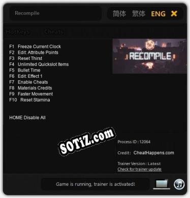 Трейнер для Recompile [v1.0.1]
