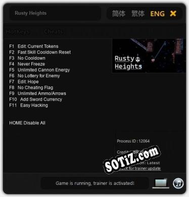Трейнер для Rusty Heights [v1.0.3]
