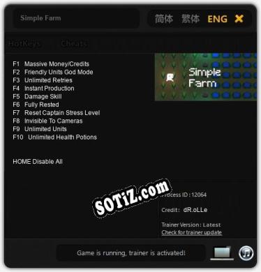 Simple Farm: Трейнер +10 [v1.7]