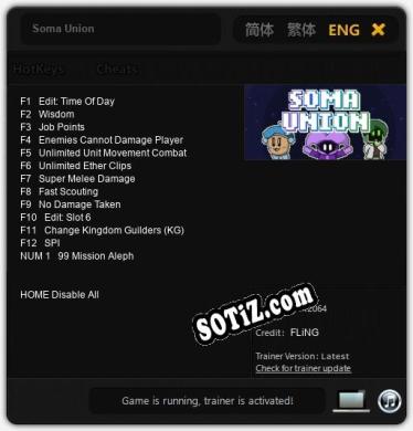 Soma Union: ТРЕЙНЕР И ЧИТЫ (V1.0.76)