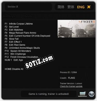 Strider-X: Трейнер +13 [v1.9]