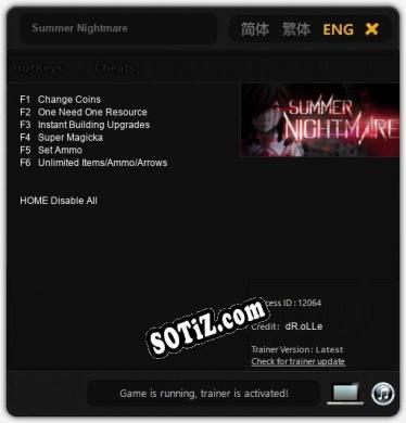 Summer Nightmare: Трейнер +6 [v1.5]