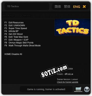 TD Tactics: ТРЕЙНЕР И ЧИТЫ (V1.0.84)