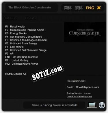 The Black Grimoire Cursebreaker: ТРЕЙНЕР И ЧИТЫ (V1.0.38)