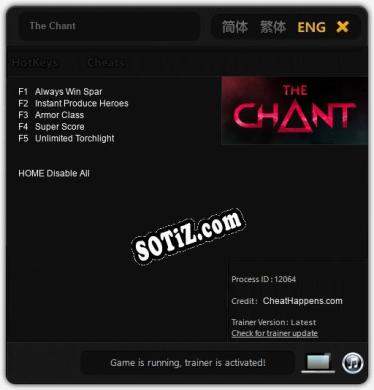 Трейнер для The Chant [v1.0.7]