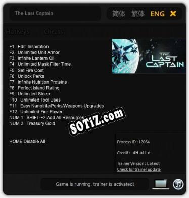 The Last Captain: Трейнер +14 [v1.6]
