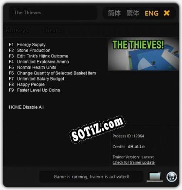 Трейнер для The Thieves [v1.0.9]