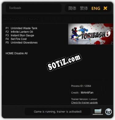 Трейнер для Toribash [v1.0.8]