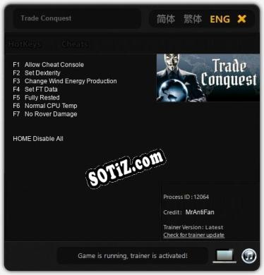 Trade Conquest: Читы, Трейнер +7 [MrAntiFan]
