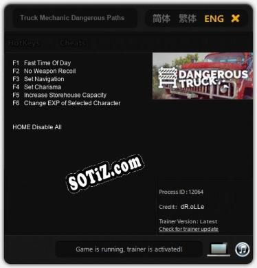 Truck Mechanic Dangerous Paths: Читы, Трейнер +6 [dR.oLLe]