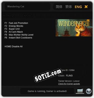Трейнер для Wandering Cat [v1.0.8]