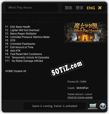 Трейнер для Witch Play House [v1.0.2]